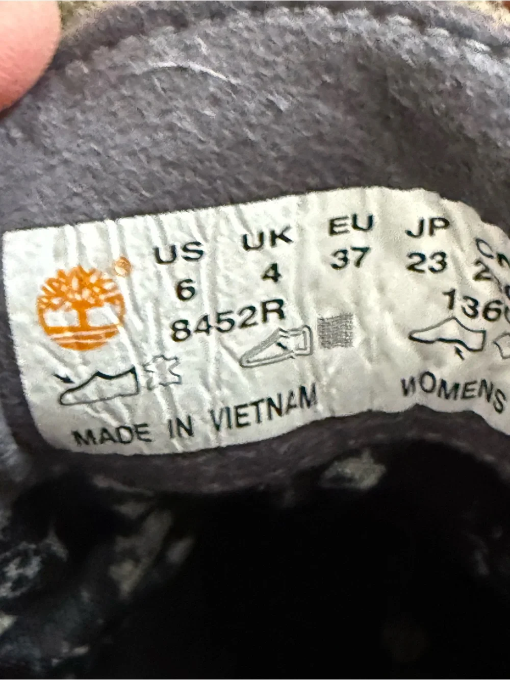 Timberland close up